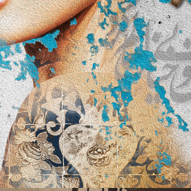 Dreaming of You | Persian Wall Art | Persian Home Wall Decor - ORIAVI Persian Art, persian artwork for sale, persian calligraphy, persian calligraphy wall art, persian mix media wall art, persian painting, persian wall art