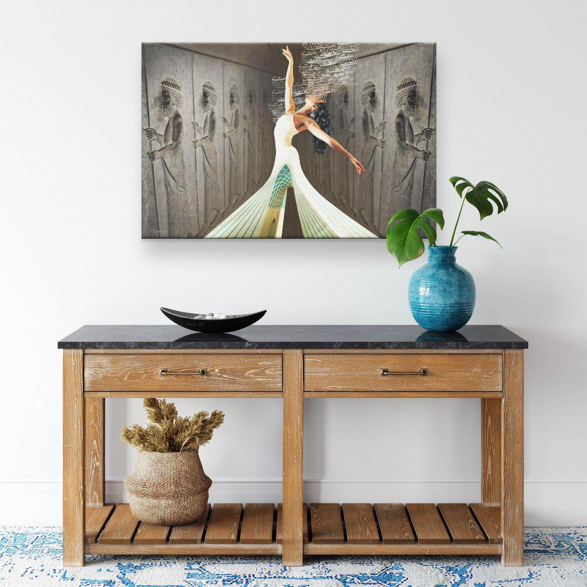 Woman, Life, Freedom Persian wall art, alternate artwork view 6