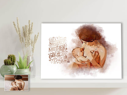 Custom Portrait From Picture -1- Gallery Canvas - ORIAVI