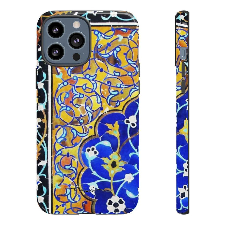 Persian Tile Traditional Tough Cases - Unique Persian Calligraphy designs on hard and soft cases and covers for iPhone 13, 12, SE, 11, iPhone XS, iPhone X & more.Unique Persian designs on hard and soft cases and covers for iPhone and Samsung. persian design phone case, persian phone case, persian iphone case, persian samsung case