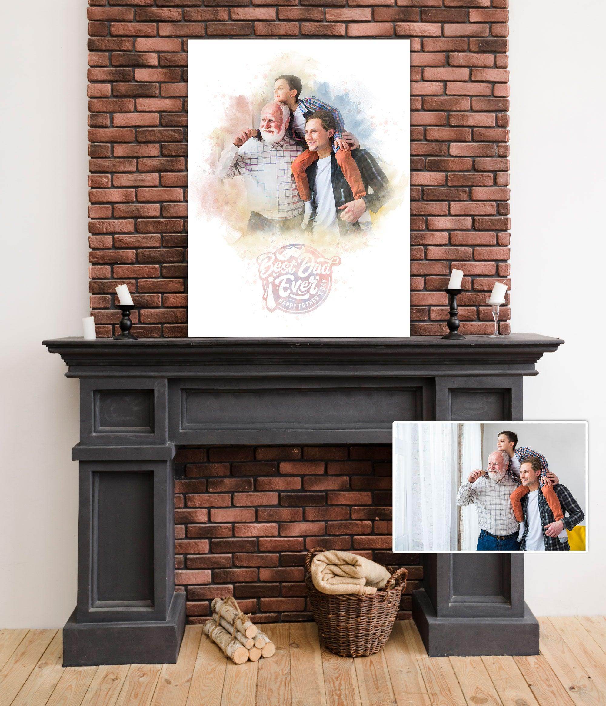 Custom Portrait From Picture -1- Gallery Canvas - ORIAVI