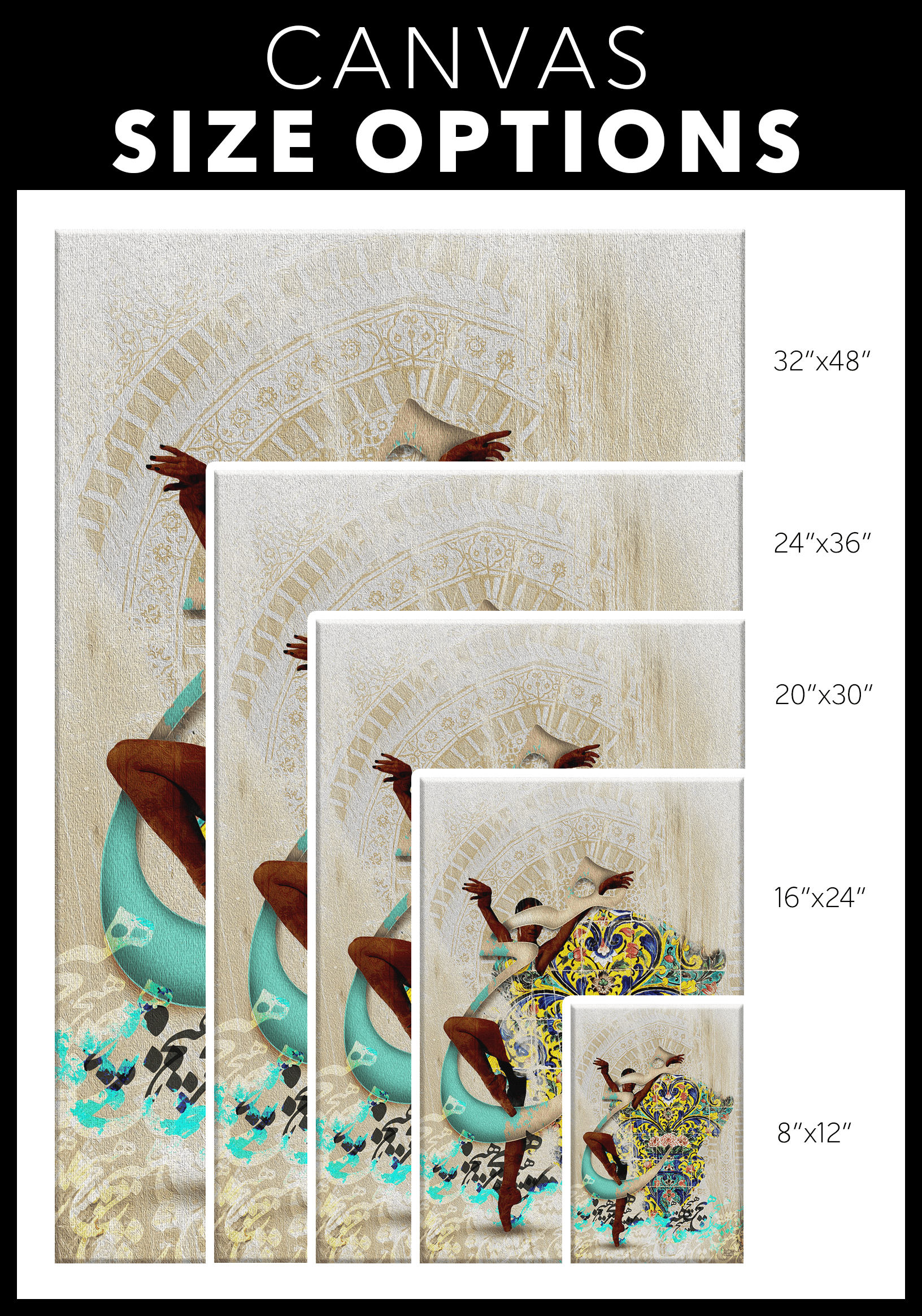 Nothing Persian wall art, alternate artwork view 6