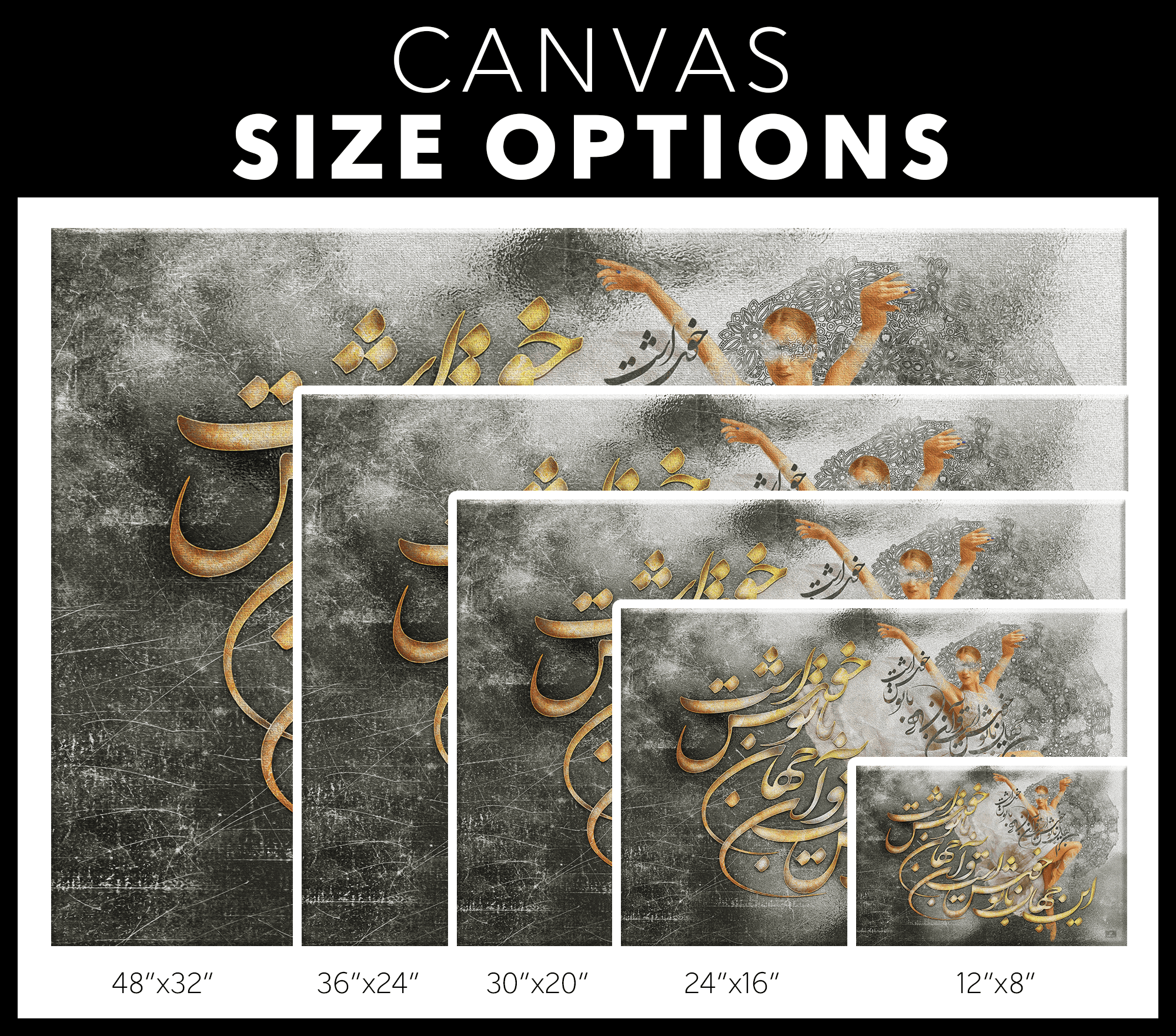 Happy with You | Persian Wall Art | Persian Home Wall Decor - ORIAVI