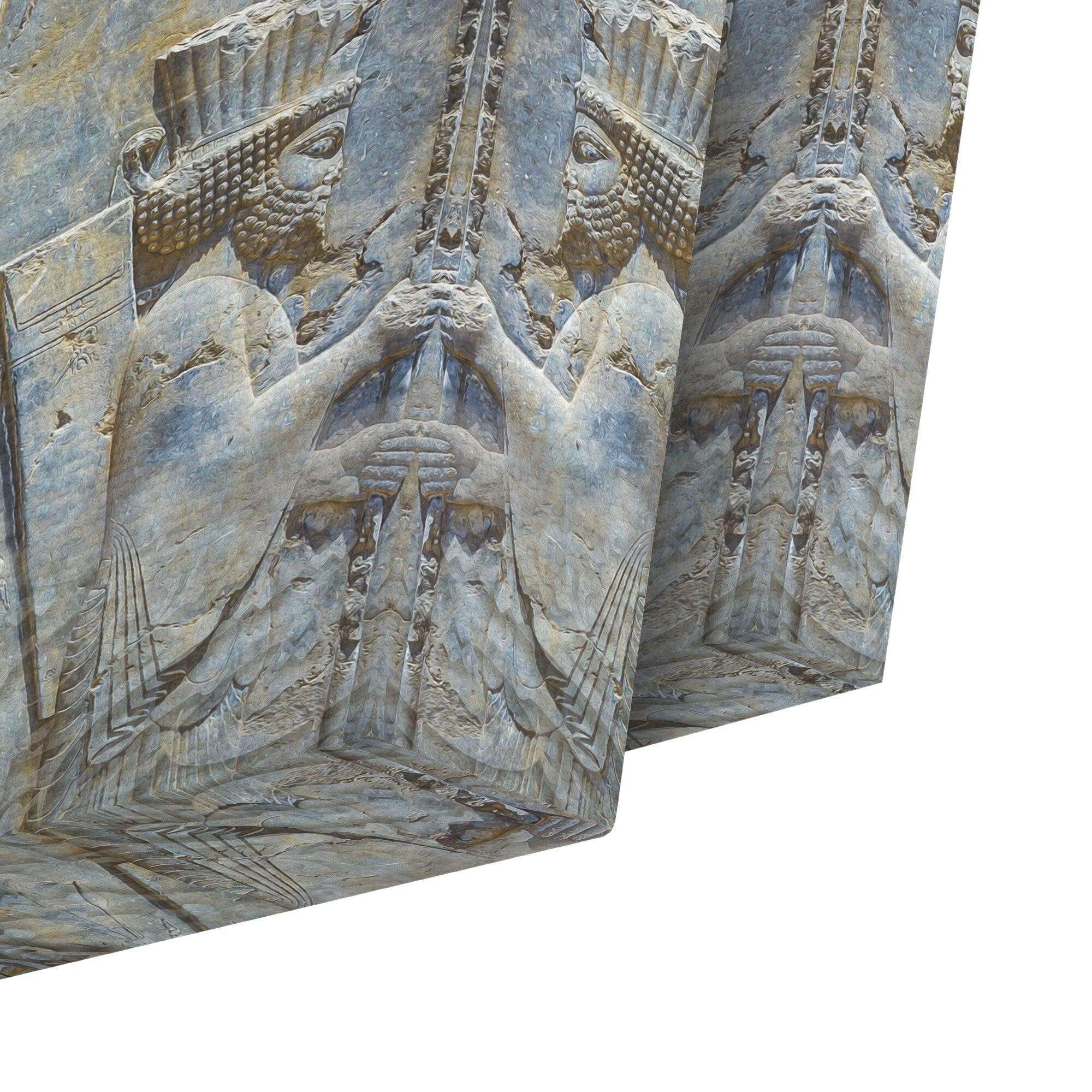 Gallery-wrapped canvas depth and edge profile detail