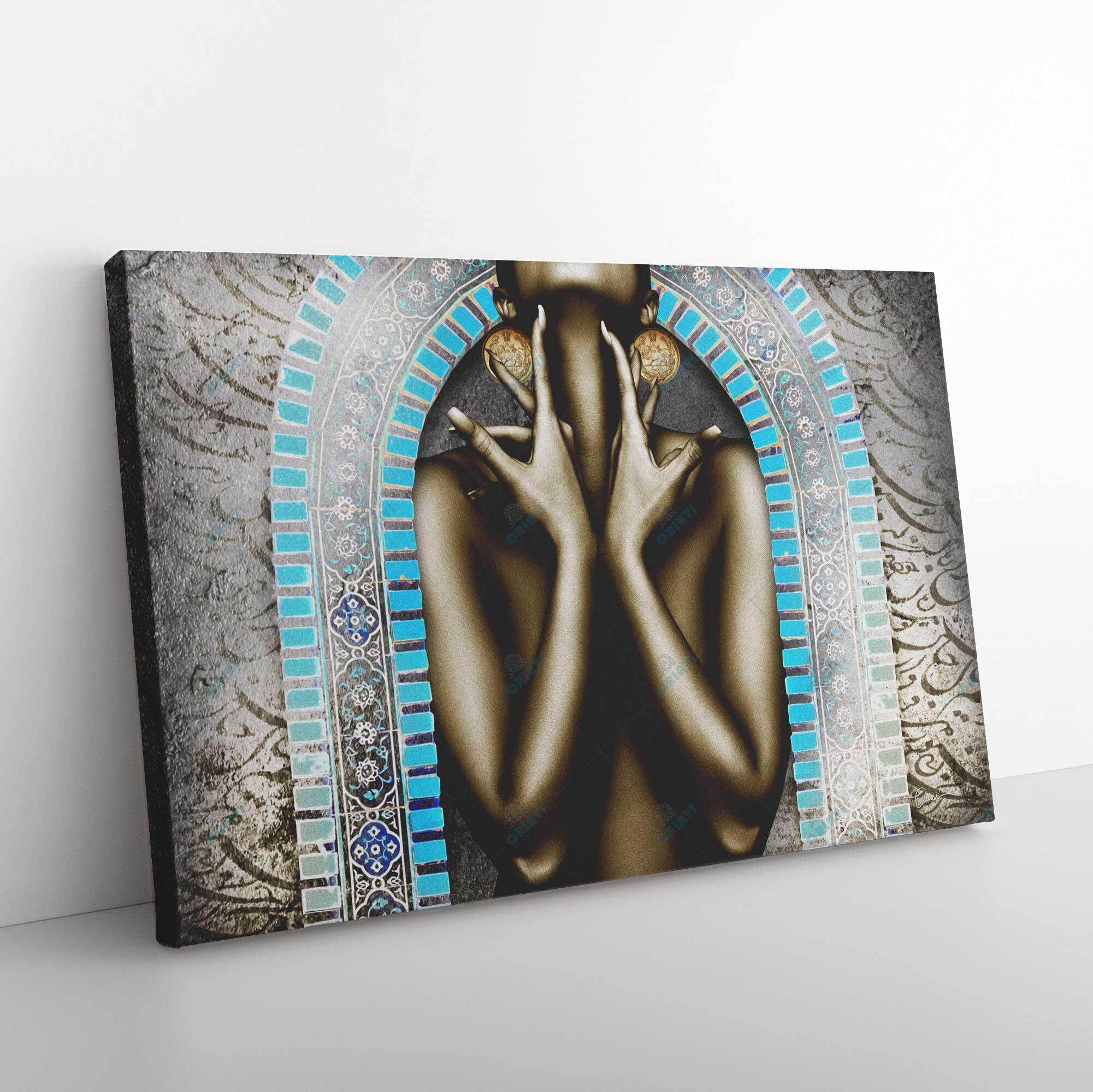 Hope to Join You Persian canvas displayed in an interior setting, view 5