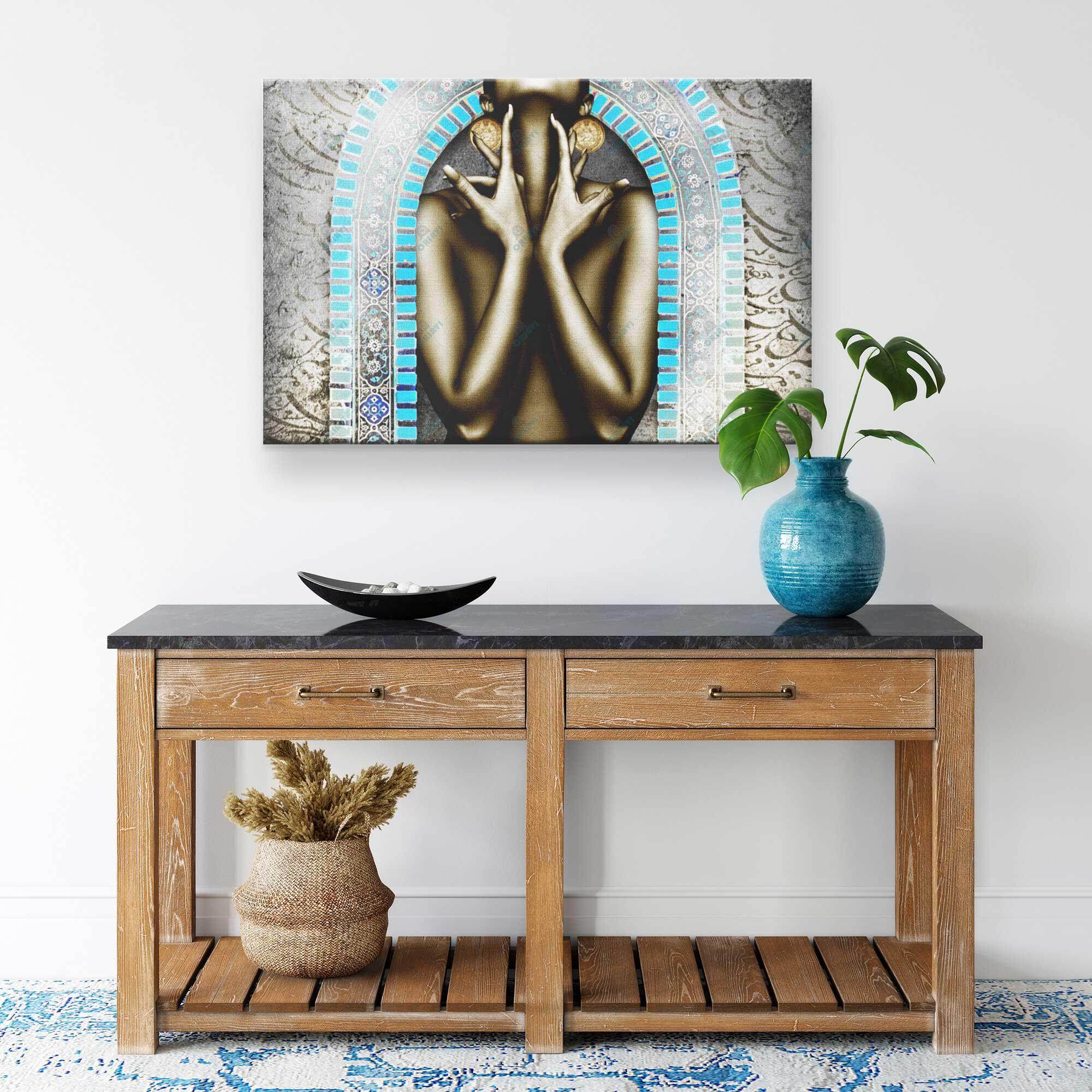 Hope to Join You Persian canvas displayed in an interior setting, view 7