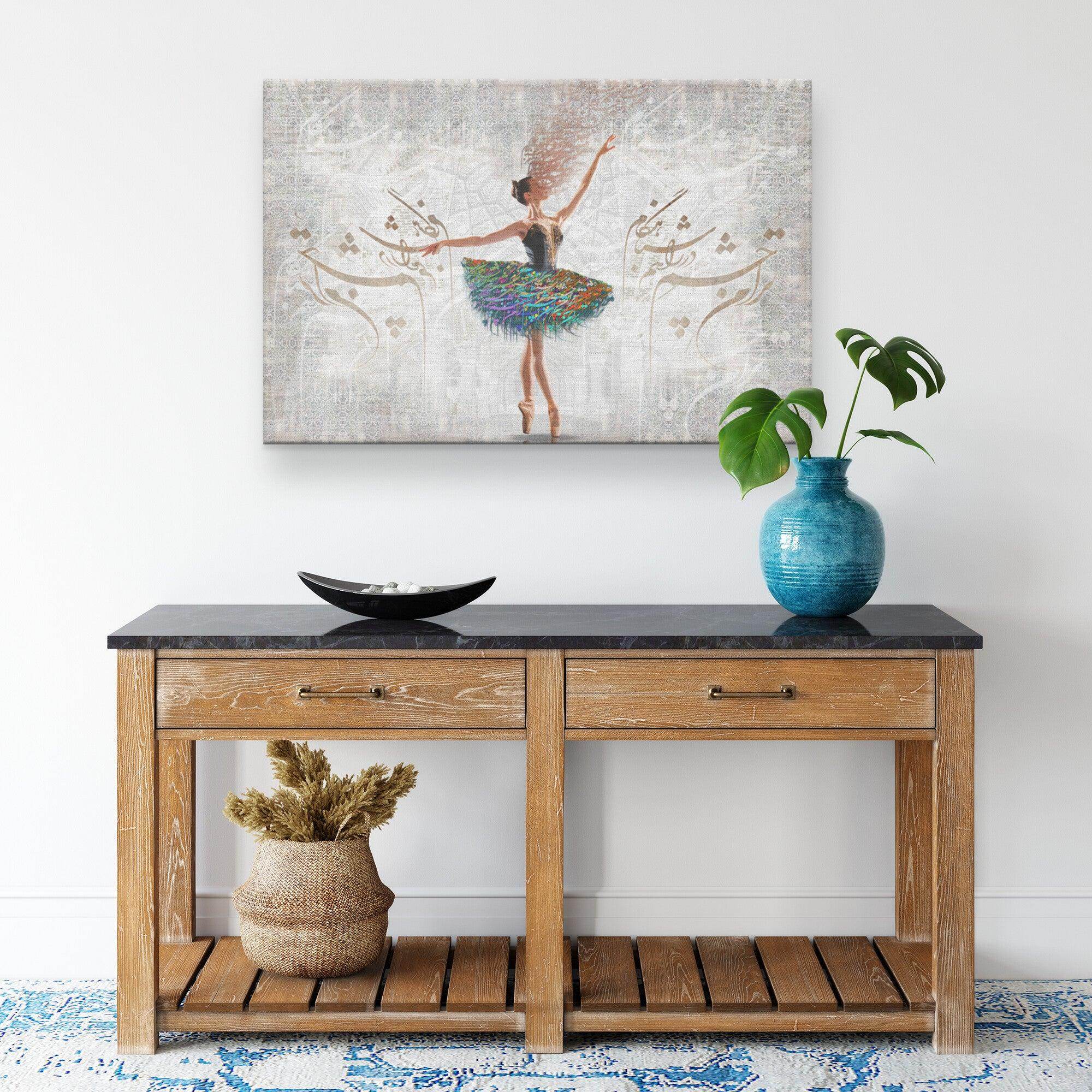 I’m looking forward to you | Persian Modern Calligraphy Wall Art Canvas Print - ORIAVI