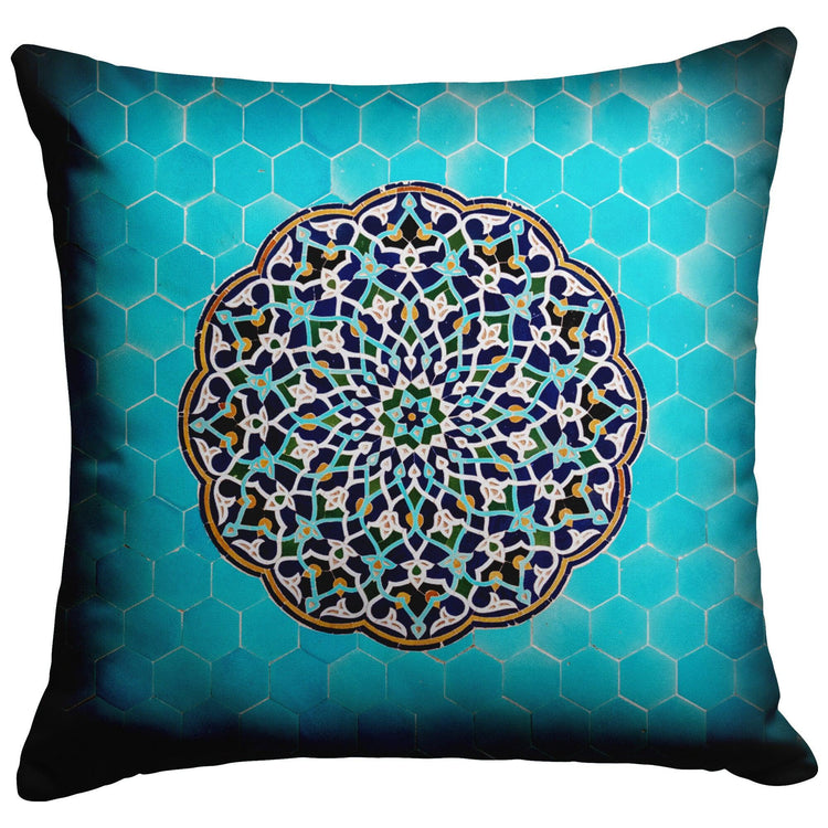 Persian Tile - Iranian Pillow - ORIAVI Persian Art, Persian Pillow