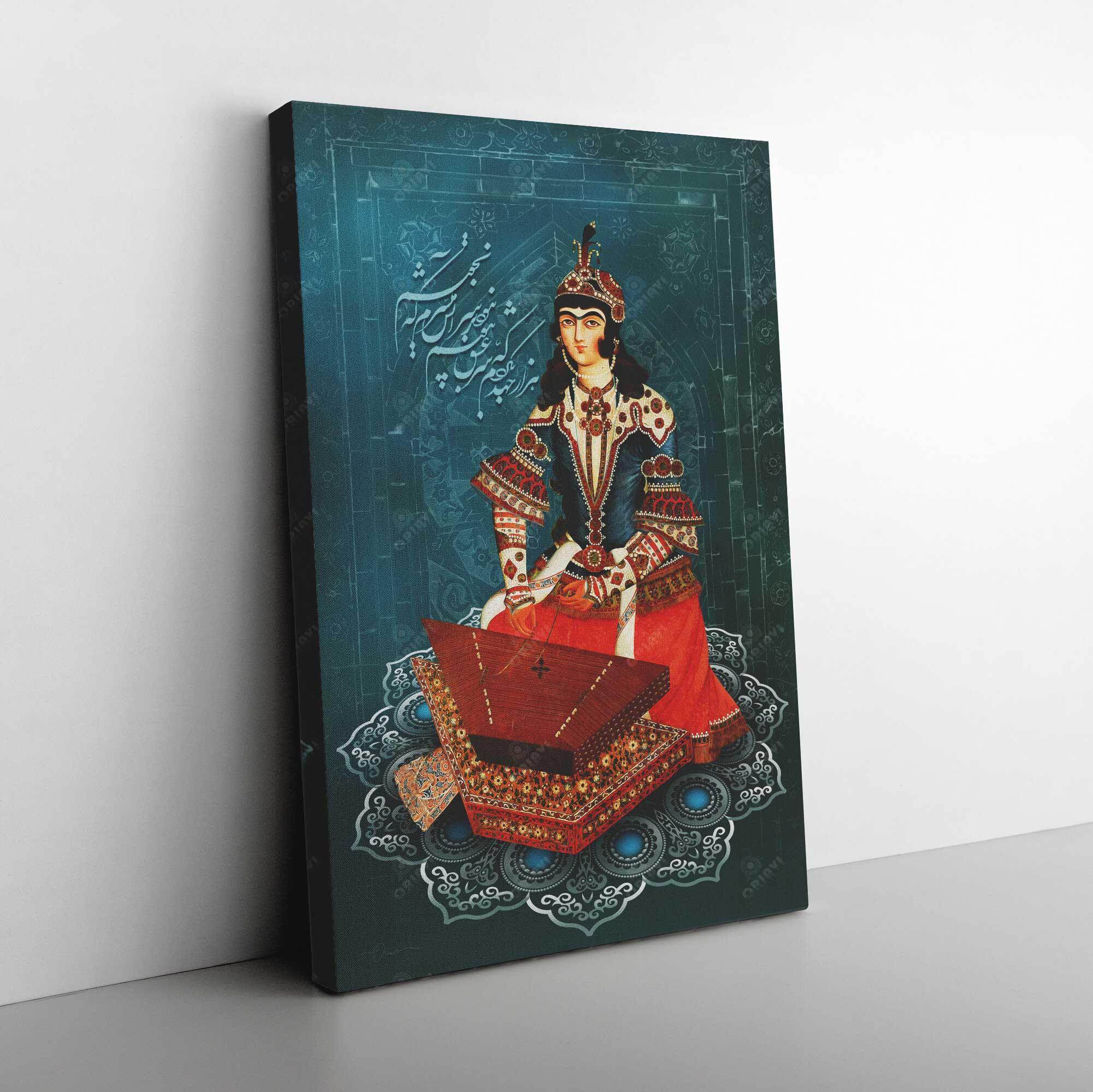 The Secret of Love Persian canvas displayed in an interior setting, view 5