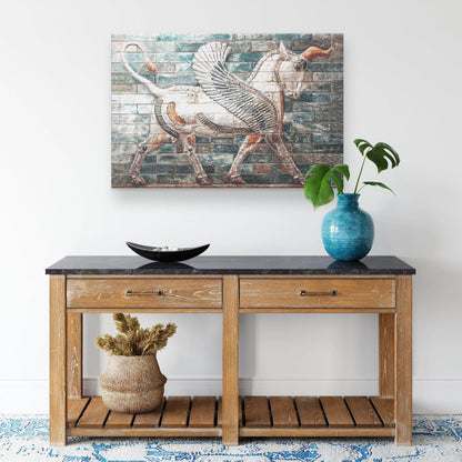 Unicorn from Apadana | Persian Wall Art - ORIAVI