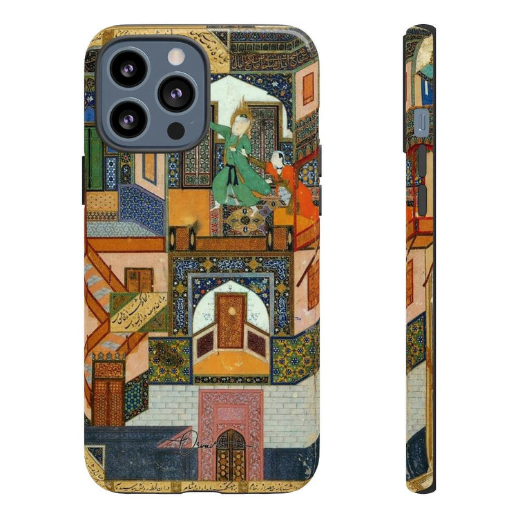 Persian Traditional Miniature Tough Cases - Unique Persian Calligraphy designs on hard and soft cases and covers for iPhone 13, 12, SE, 11, iPhone XS, iPhone X & more.Unique Persian designs on hard and soft cases and covers for iPhone and Samsung. persian design phone case, persian phone case, persian iphone case, persian samsung case