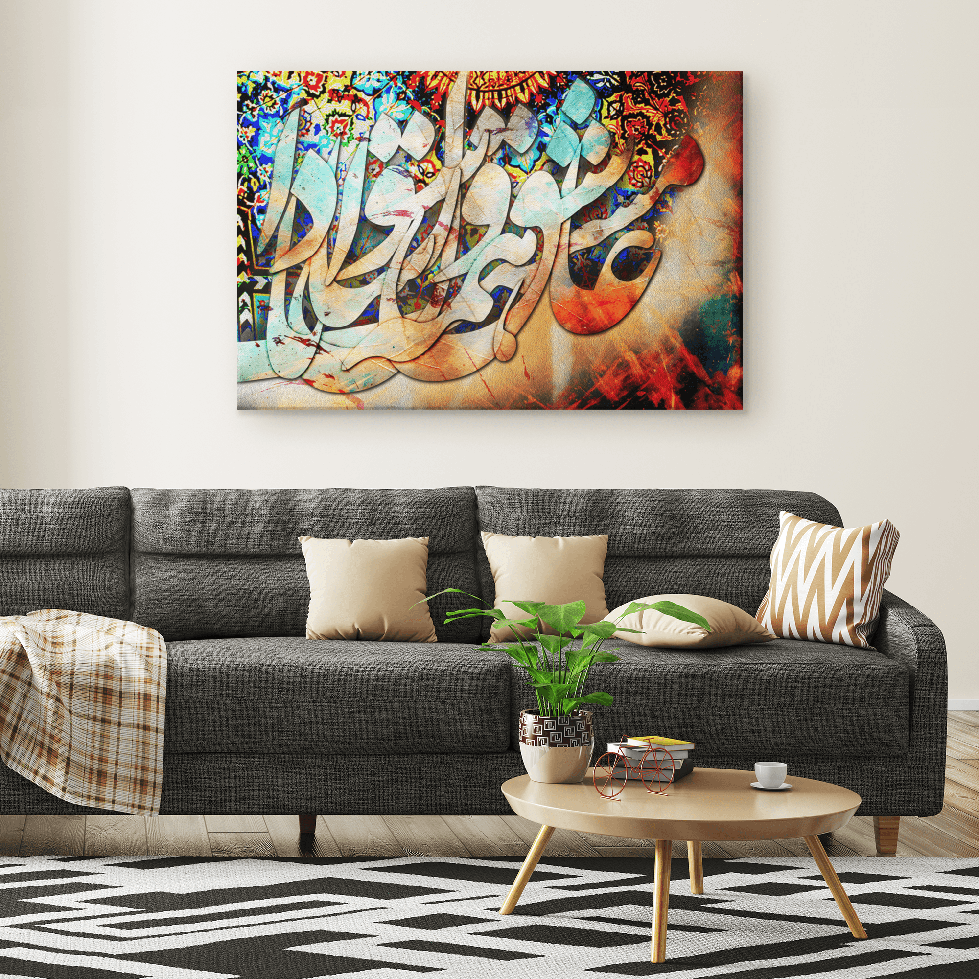 Ashegh Persian wall art, alternate artwork view 6