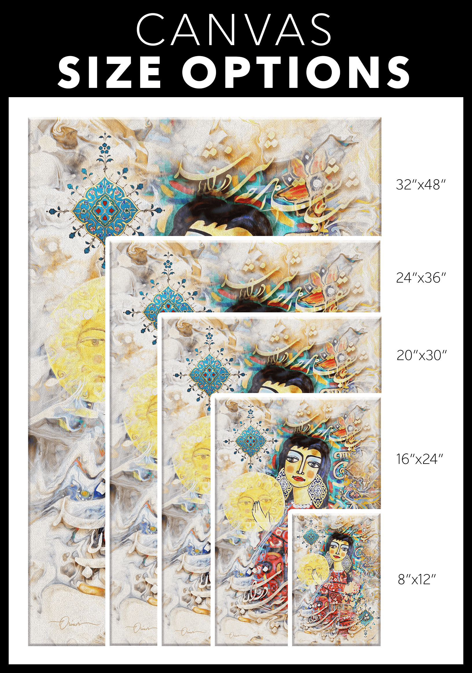 Lovers Night | Persian Wall Art | Persian Home Wall Decor - ORIAVI