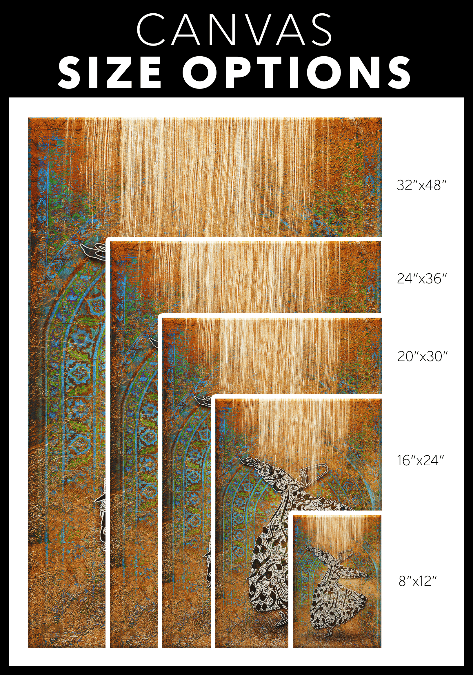 Be Yourself Persian wall art, alternate artwork view 7