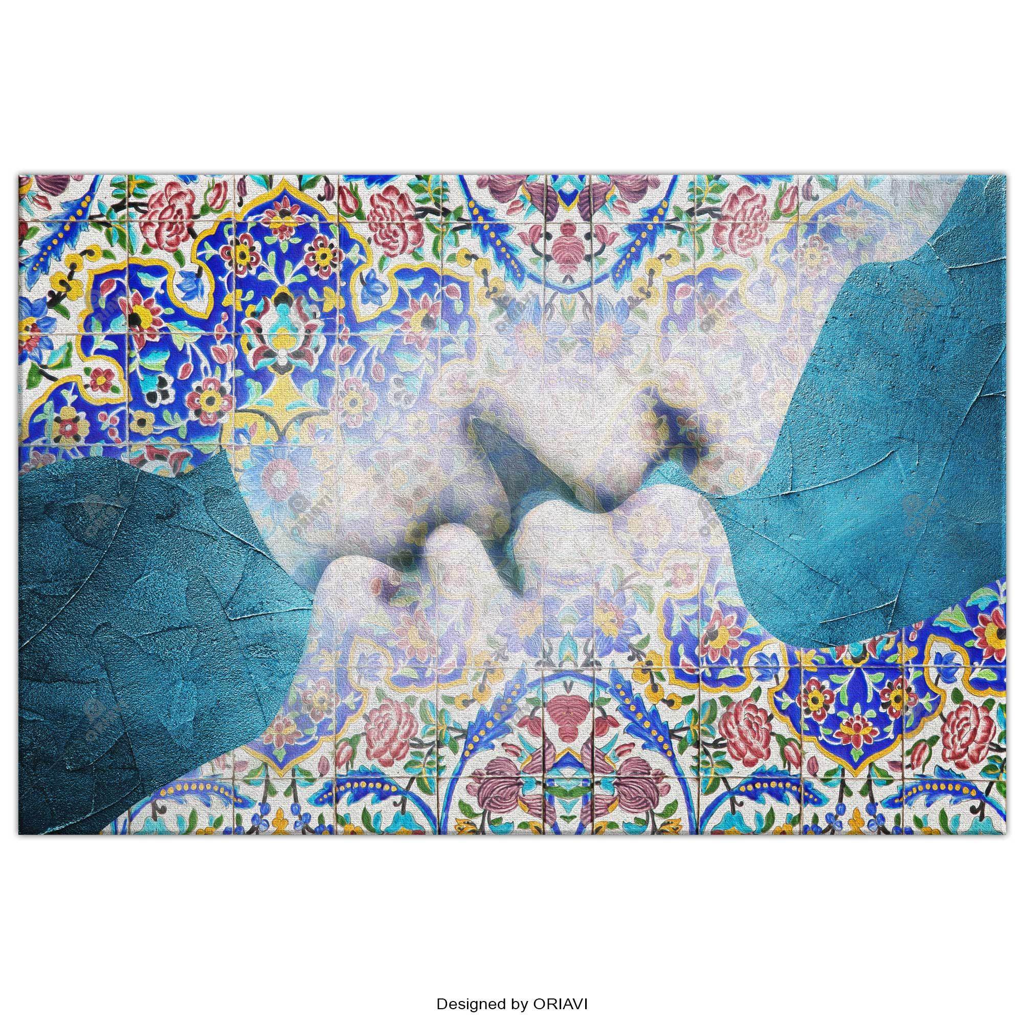The Last Kiss Persian wall art, alternate artwork view 5