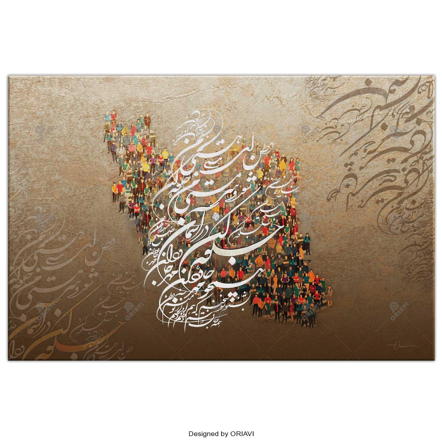 IRAN | Persian Wall Art | Persian Home Wall Decor - ORIAVI Persian Art, persian artwork for sale, persian calligraphy, persian calligraphy wall art, persian mix media wall art, persian painting, persian wall art