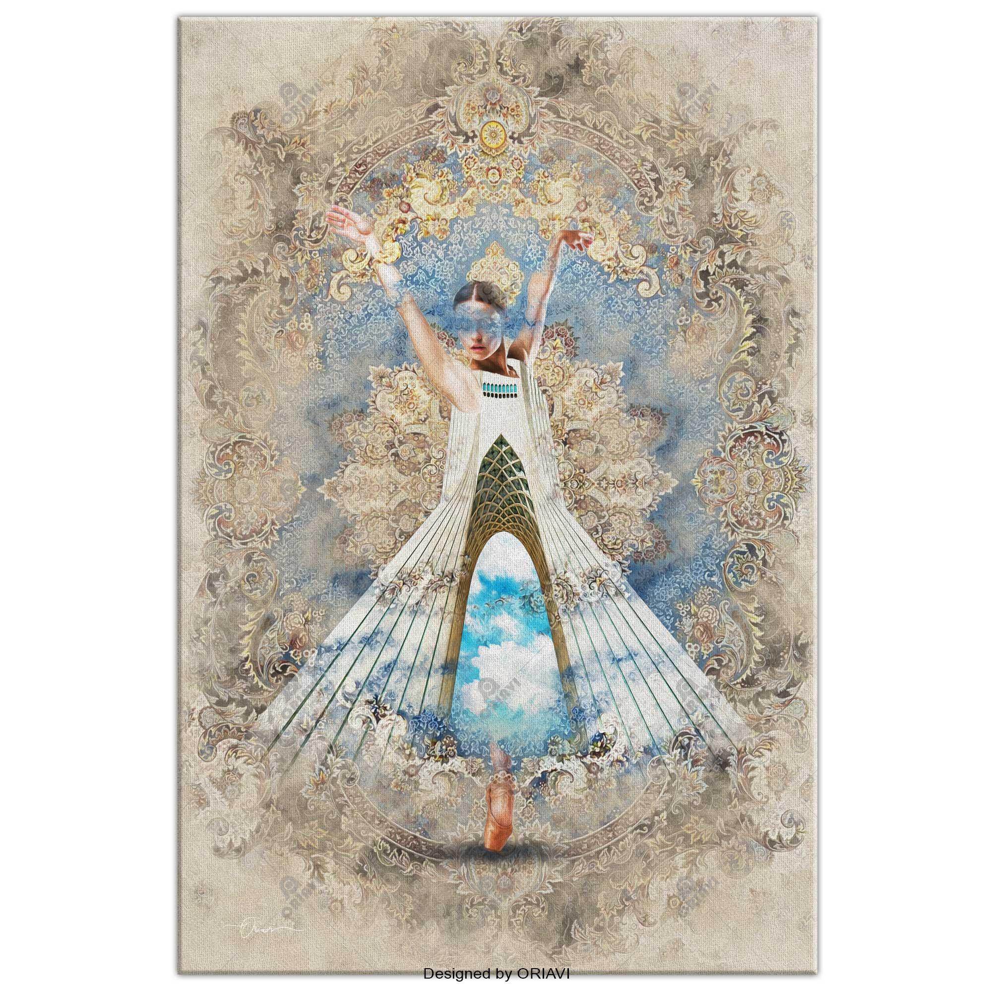 Dance and Freedom Persian wall art, alternate artwork view 6