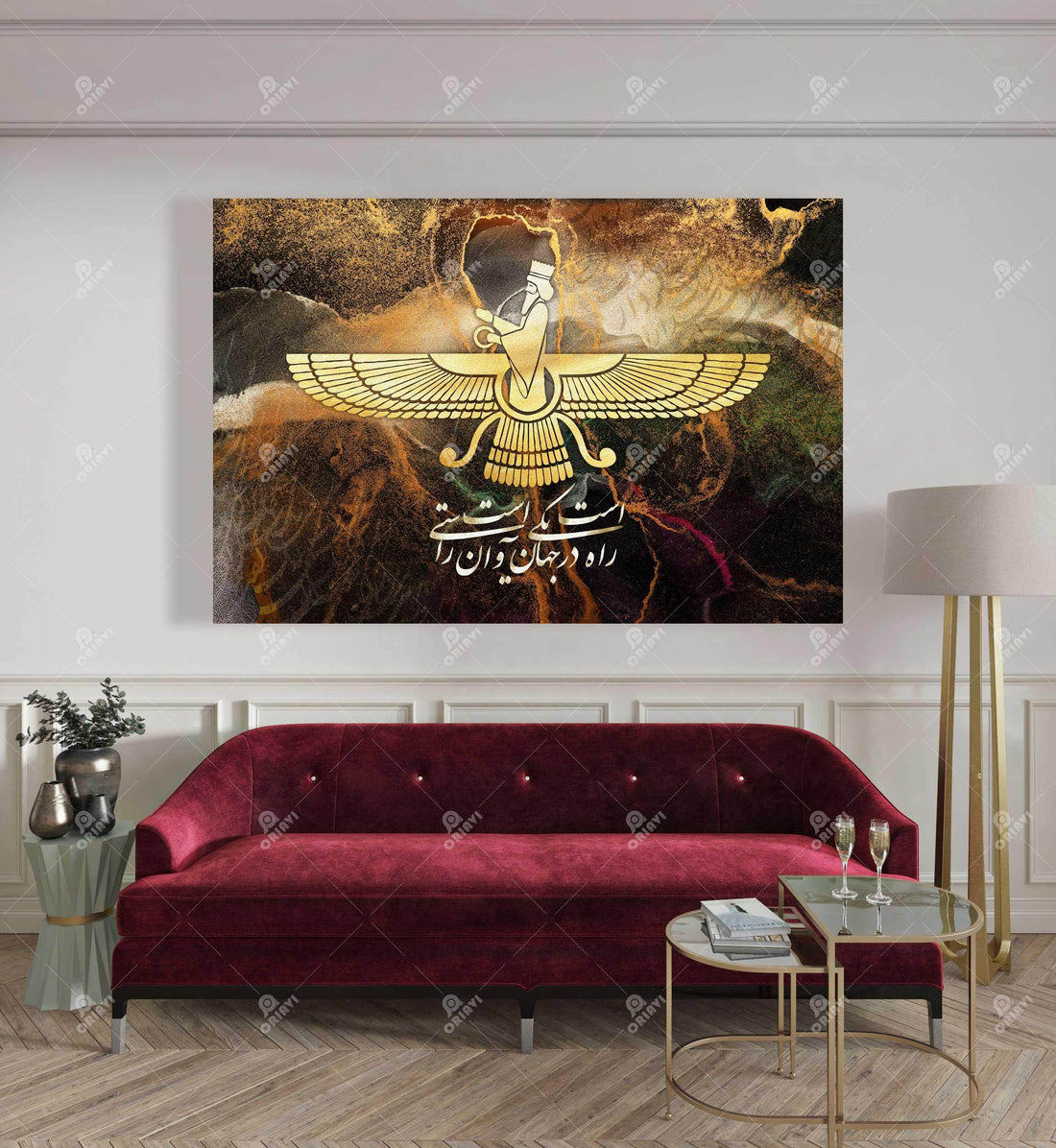 Faravahar | Persian Wall Art | Persian Home Wall Decor - ORIAVI