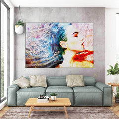 Moghim-e Zolf-e To — Hafez Pastel Persian Portrait Canvas