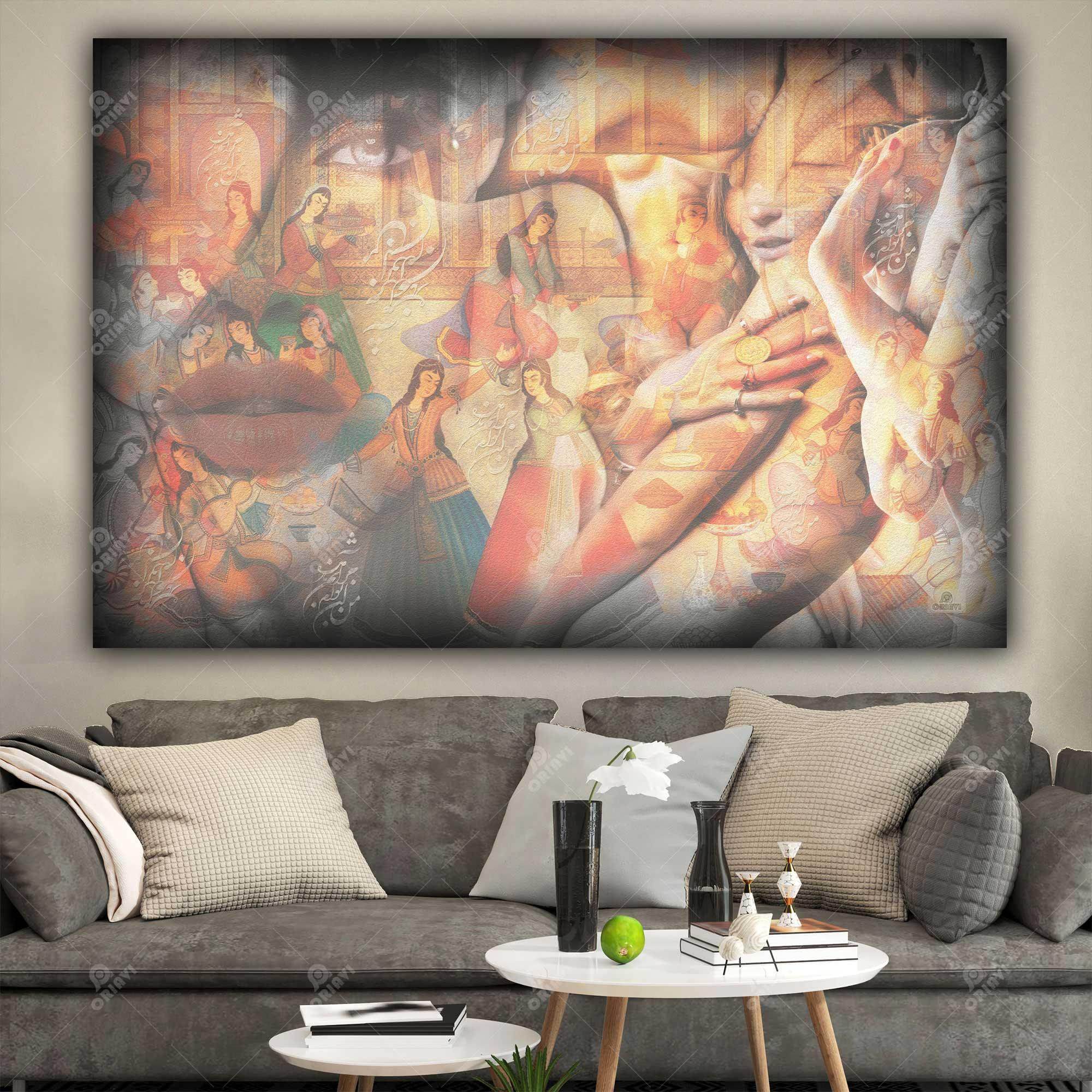 I Belong to You — Rumi Persian Miniature Canvas