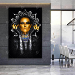 Nothing for Nothing — Gold Mask Persian Portrait Canvas