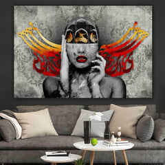 Nothing for Nothing — Rumi Winged Persian Portrait Canvas