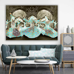 I Was Dead — Rumi Persian Calligraphy Dance Canvas
