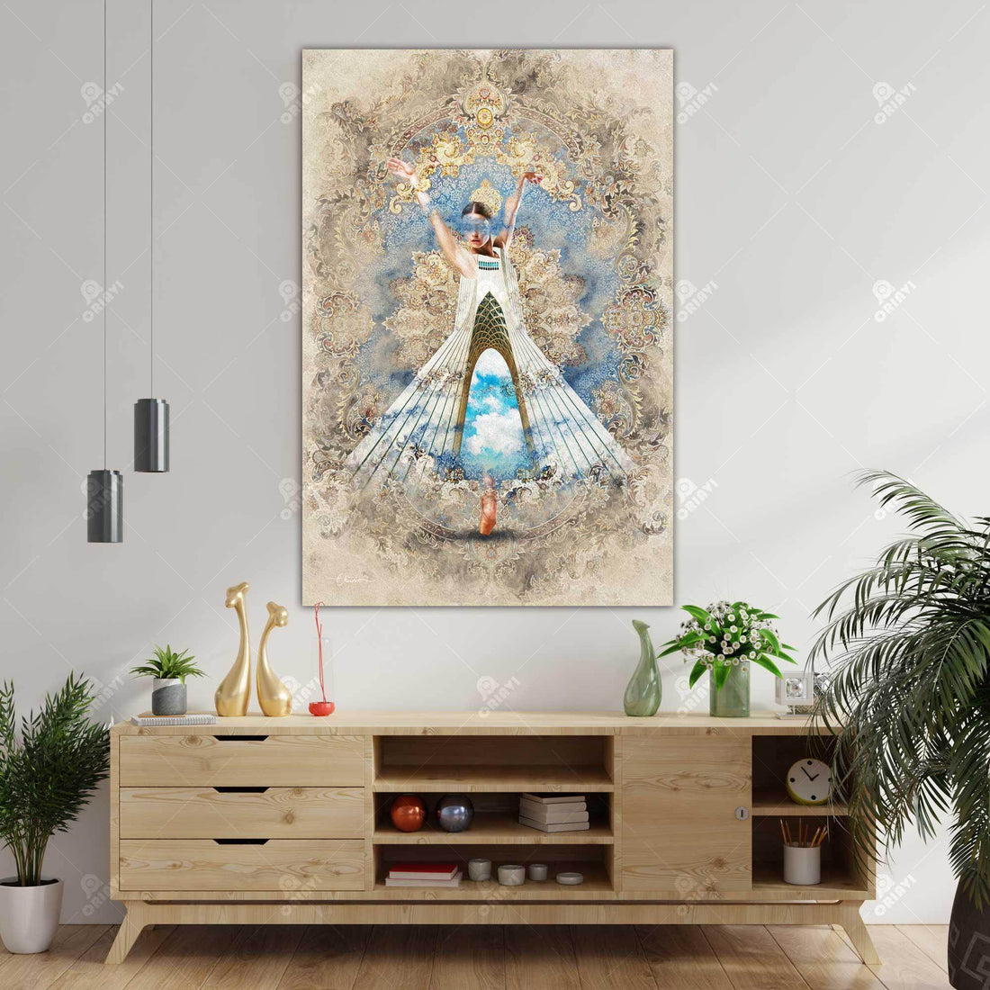Dance and Freedom | Persian Wall Art | Persian Home Wall Decor - ORIAVI